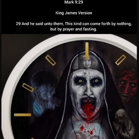 Halloween led clock